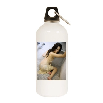 Haruna Yabuki White Water Bottle With Carabiner