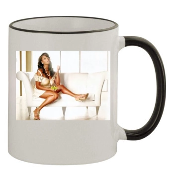 Toccara Jones 11oz Colored Rim & Handle Mug