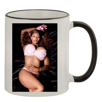 Toccara Jones 11oz Colored Rim & Handle Mug