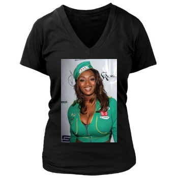 Toccara Jones Women's Deep V-Neck TShirt