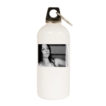 Amy Lee White Water Bottle With Carabiner