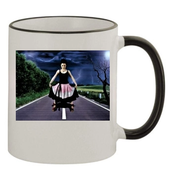 Amy Lee 11oz Colored Rim & Handle Mug