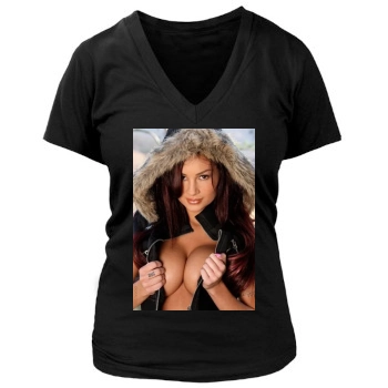 Amy Reid Women's Deep V-Neck TShirt