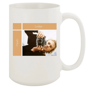 Heath Ledger 15oz White Mug