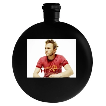 Heath Ledger Round Flask