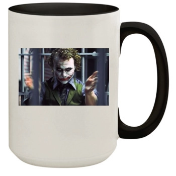 Heath Ledger 15oz Colored Inner & Handle Mug