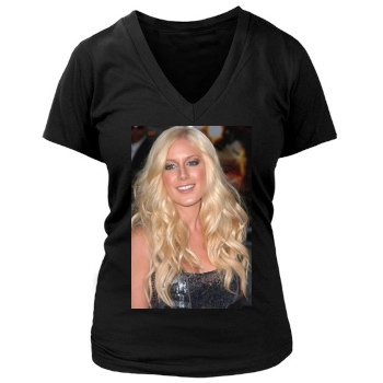 Heidi Montag Women's Deep V-Neck TShirt