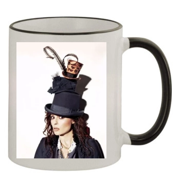 Helena Bonham Carter 11oz Colored Rim & Handle Mug