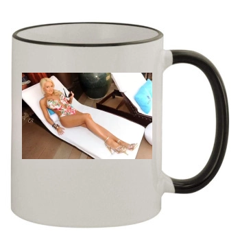 Holly Madison 11oz Colored Rim & Handle Mug