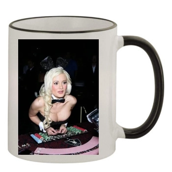 Holly Madison 11oz Colored Rim & Handle Mug