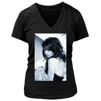 Sarah Brightman Women's Deep V-Neck TShirt