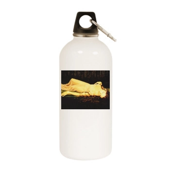 Sarah Brightman White Water Bottle With Carabiner