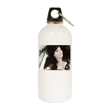 Sarah Brightman White Water Bottle With Carabiner