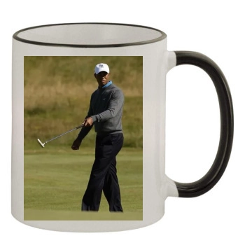 Tiger Woods 11oz Colored Rim & Handle Mug