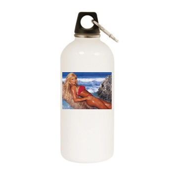 Torrie Wilson White Water Bottle With Carabiner