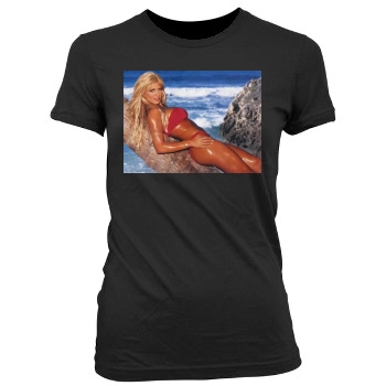 Torrie Wilson Women's Junior Cut Crewneck T-Shirt