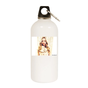 Amanda Seyfried White Water Bottle With Carabiner