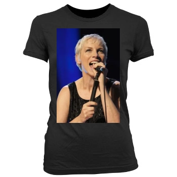 Annie Lennox Women's Junior Cut Crewneck T-Shirt