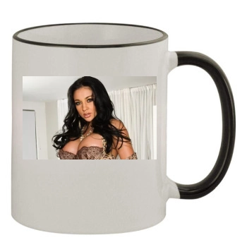 Audrey Bitoni 11oz Colored Rim & Handle Mug