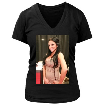 Audrey Bitoni Women's Deep V-Neck TShirt