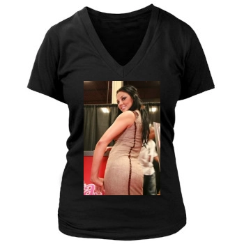 Audrey Bitoni Women's Deep V-Neck TShirt