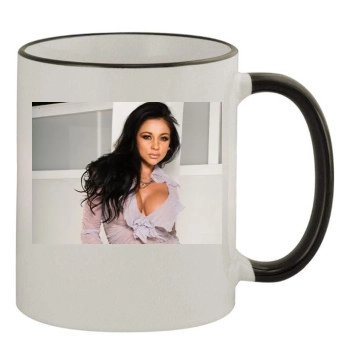 Audrey Bitoni 11oz Colored Rim & Handle Mug