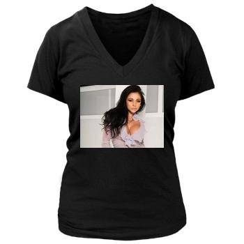 Audrey Bitoni Women's Deep V-Neck TShirt