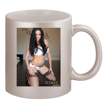 Audrey Bitoni 11oz Metallic Silver Mug