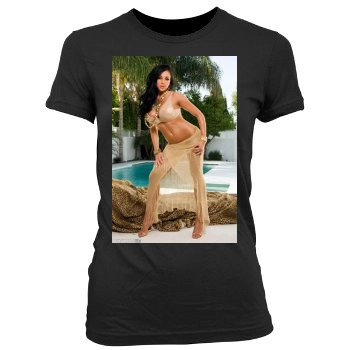 Audrey Bitoni Women's Junior Cut Crewneck T-Shirt