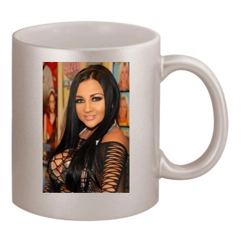 Audrey Bitoni 11oz Metallic Silver Mug