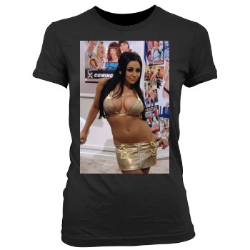 Audrey Bitoni Women's Junior Cut Crewneck T-Shirt