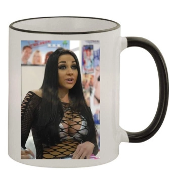 Audrey Bitoni 11oz Colored Rim & Handle Mug