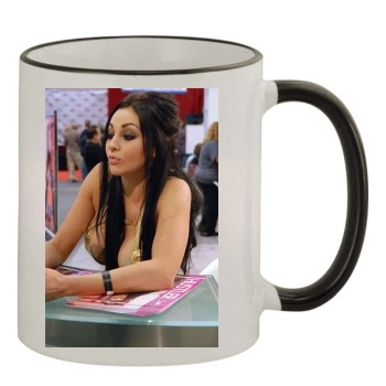 Audrey Bitoni 11oz Colored Rim & Handle Mug