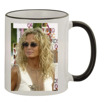 Farrah Fawcett 11oz Colored Rim & Handle Mug