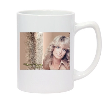 Farrah Fawcett 14oz White Statesman Mug