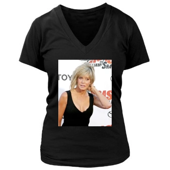 Farrah Fawcett Women's Deep V-Neck TShirt