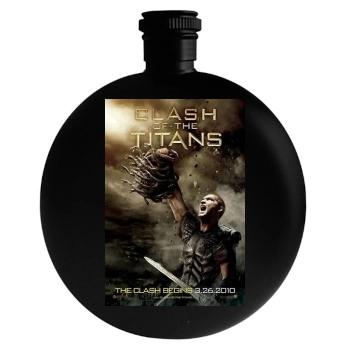 Sam Worthington Round Flask