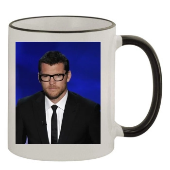 Sam Worthington 11oz Colored Rim & Handle Mug