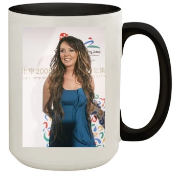 Sarah Brightman 15oz Colored Inner & Handle Mug