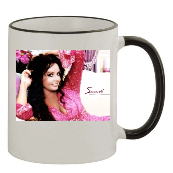 Sarah Brightman 11oz Colored Rim & Handle Mug