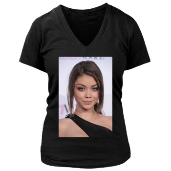 Sarah Hyland Women's Deep V-Neck TShirt