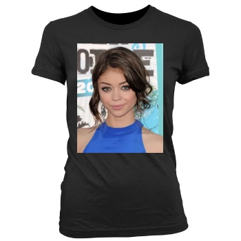 Sarah Hyland Women's Junior Cut Crewneck T-Shirt