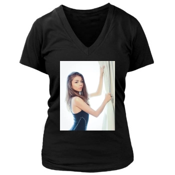 Sarah Hyland Women's Deep V-Neck TShirt