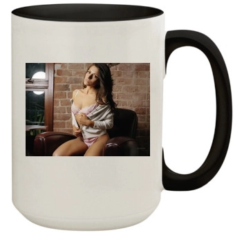 Sarah Shahi 15oz Colored Inner & Handle Mug