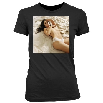 Sarah Shahi Women's Junior Cut Crewneck T-Shirt