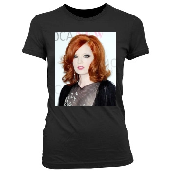 Shirley Manson Women's Junior Cut Crewneck T-Shirt