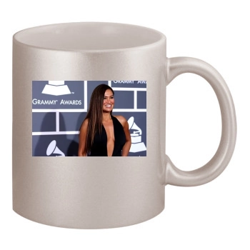 Tia Carrere 11oz Metallic Silver Mug