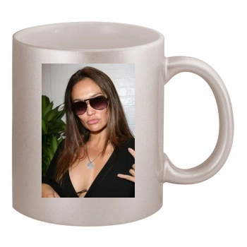 Tia Carrere 11oz Metallic Silver Mug