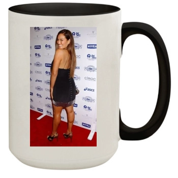 Tia Carrere 15oz Colored Inner & Handle Mug