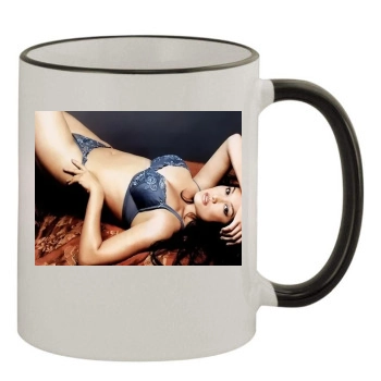 Tia Carrere 11oz Colored Rim & Handle Mug